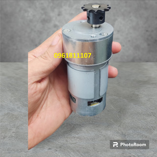 [Nhông kim loại] Motor giảm tốc 775 12V 240 rpm 24v 480 vòng làm tời, xe điện mini, băng tải