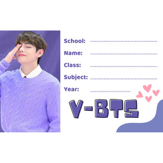 Nhãn vở BTS ngẫu nhiên 1 chiếc