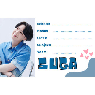 Nhãn vở BTS ngẫu nhiên 1 chiếc