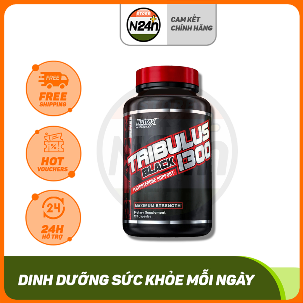 Viên Tribulus Tăng Testosteron Cho Người Tập Gym Nutrex Tribulus Black (120 viên)