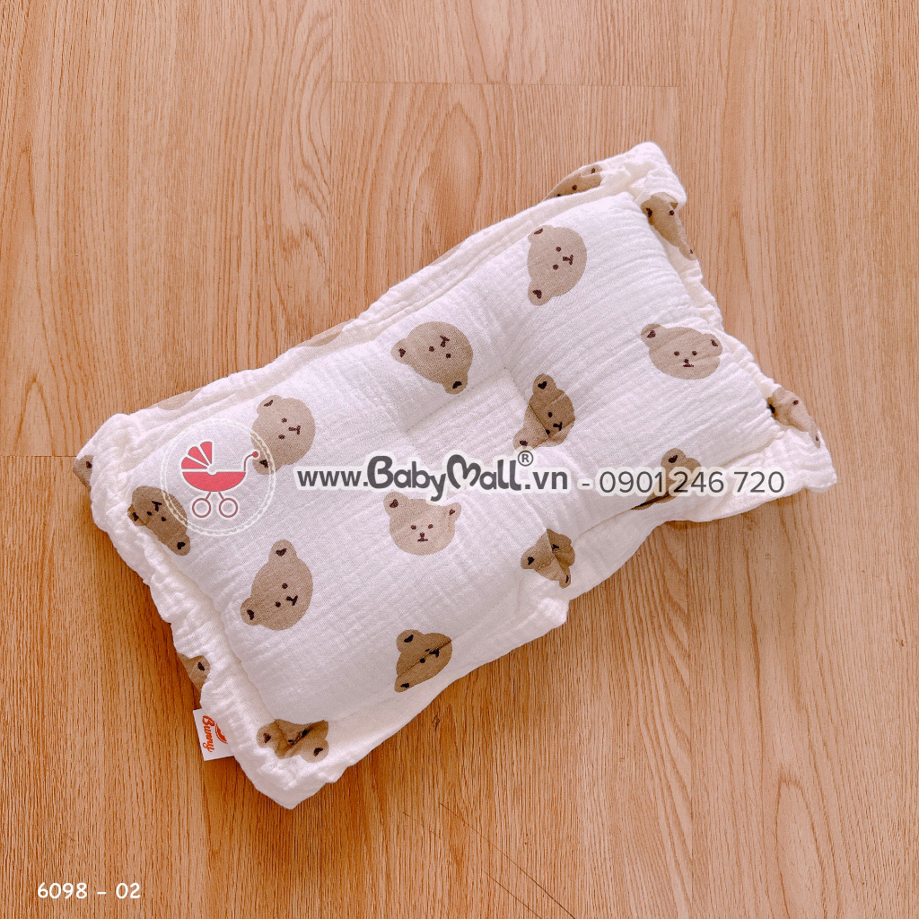 Gối lõm xô Muslin cho bé sơ sinh