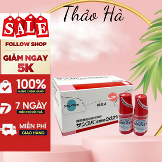 Nước nhỏ mắt sancoba 0.02% 5ml nhật bản - hỗ trợ người cận thị