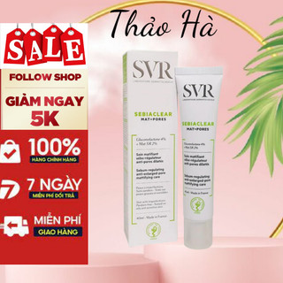 [CHÍNH HÃNG] Kem Dưỡng SVR Sebiaclear Mat+Pores 40ml - hạn chế mụn, Se khít lỗ chân lông