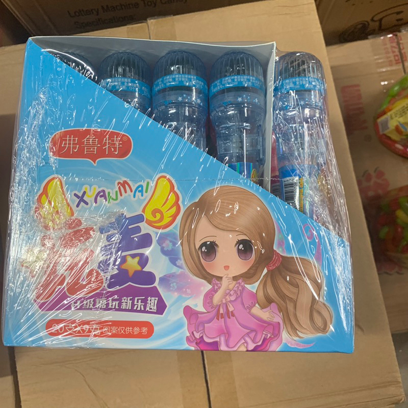 Hộp 20 cái kẹo mút Mic hát Xuân Mai có đèn, còi cho bé