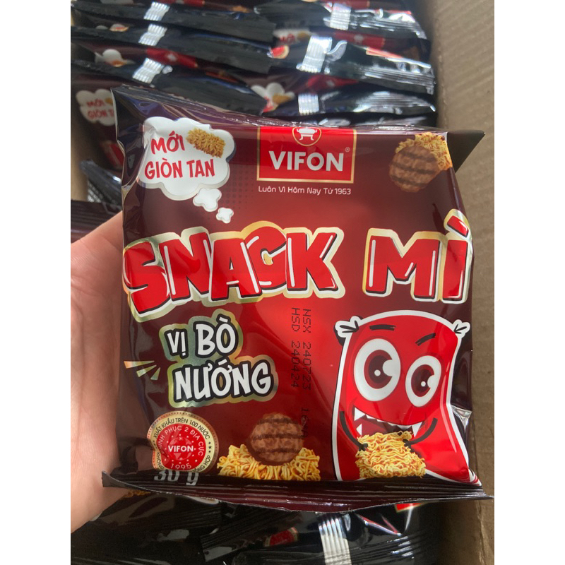 Snack mì ăn liền Vifon vị Bò nướng Hải sản Bơ tỏi Phô Mai gói 30g-đồ ăn vặt snack mì giòn ngon ăn liền Vifon