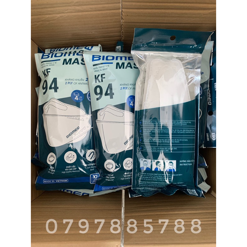 Khẩu trang y tế KF94 Biomeq Mask