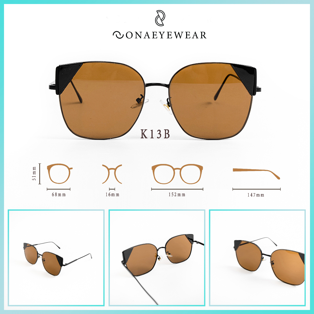 Kính râm - SONA EYEWEAR - Bản Cao Cấp  Nữ, Tròng Polycarbonate Gọng Kim Loại, Chống tia UV400