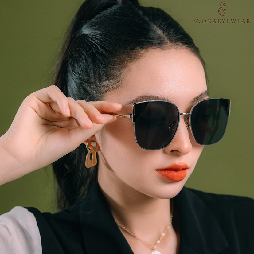 Kính râm - SONA EYEWEAR - Bản Cao Cấp  Nữ, Tròng Polycarbonate Gọng Kim Loại, Chống tia UV400