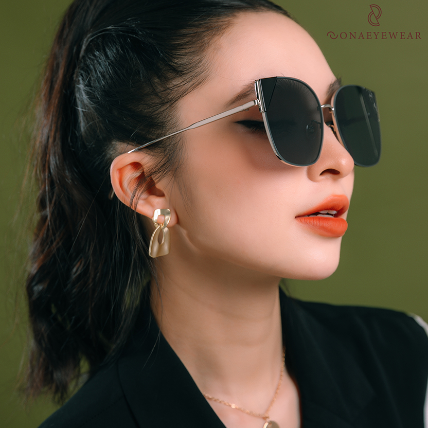 Kính râm - SONA EYEWEAR - Bản Cao Cấp  Nữ, Tròng Polycarbonate Gọng Kim Loại, Chống tia UV400