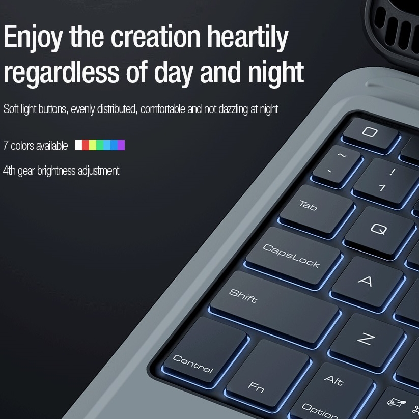 Nillkin Bumper Combo Keyboard Case - Bao da Kèm bàn phím Cho iPad Gen 10 / 9 / Pro 11 /12.9 inch , Air 4 / 5 M2