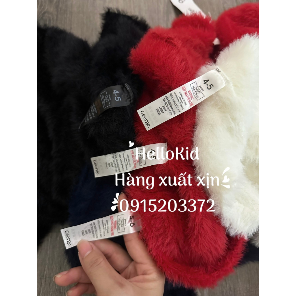 Áo cardigan len lông thỏ GG bé gái