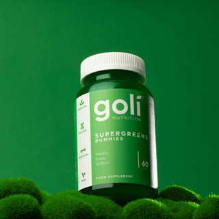 Kẹo dẻo goli bổ sung chất xơ từ rau xanh supergreens gummies 60 viên usa