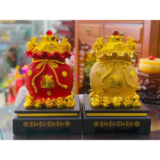 Túi vàng Kim Bảo Phong Thuỷ Chiêu Tài Lộc Cao 33cm