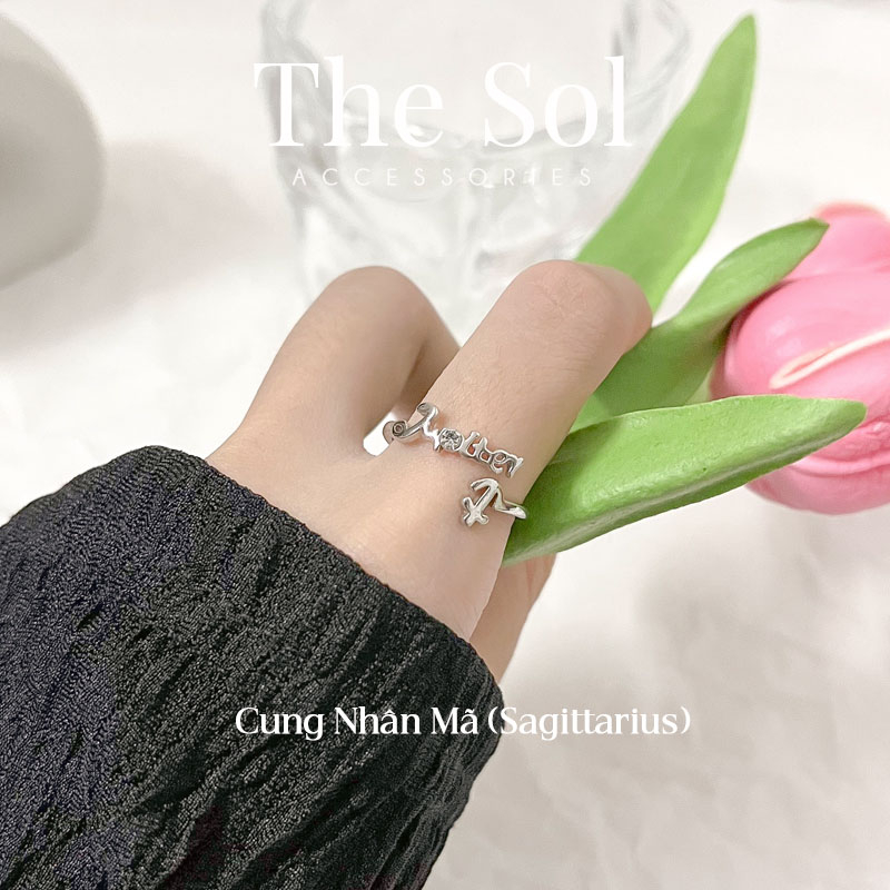 Nhẫn Hàn Quốc 12 Cung Hoàng Đạo Các Hành Tinh thesol.accessories