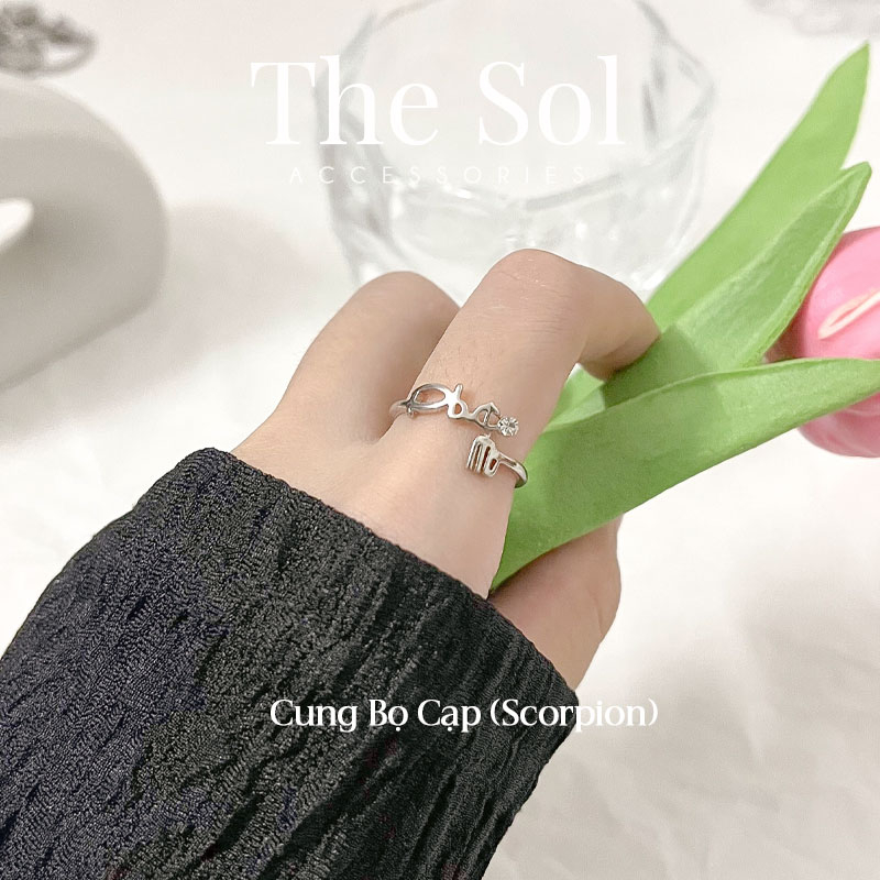 Nhẫn Hàn Quốc 12 Cung Hoàng Đạo Các Hành Tinh thesol.accessories