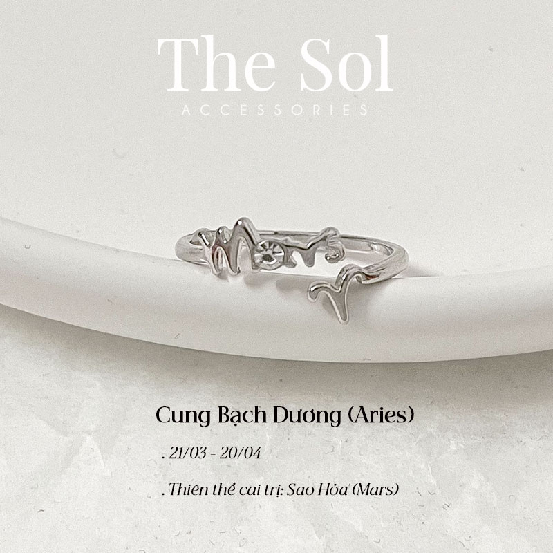 Nhẫn Hàn Quốc 12 Cung Hoàng Đạo Các Hành Tinh thesol.accessories