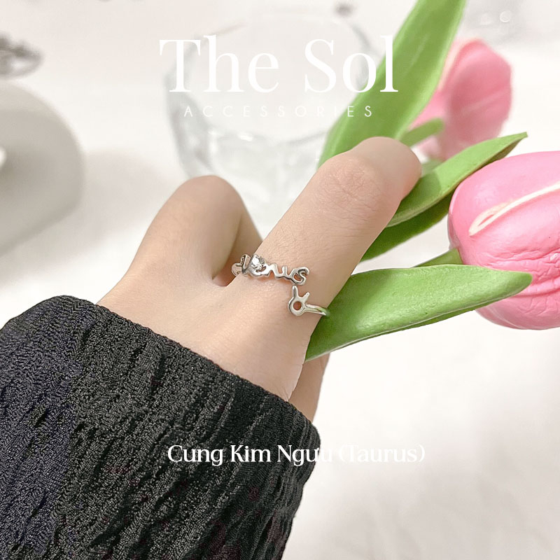 Nhẫn Hàn Quốc 12 Cung Hoàng Đạo Các Hành Tinh thesol.accessories