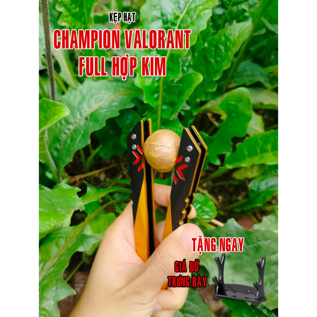 Champion Valorant full hợp kim Inox. Tặng giá đỡ decor cực ngầu