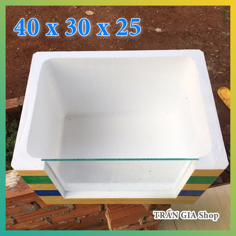 Thùng xốp gắn kính 40 x 30 x 25