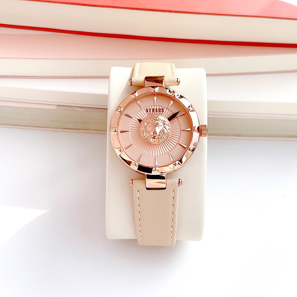 Đồng hồ nữ dây da Versus Sertie Rose New Model