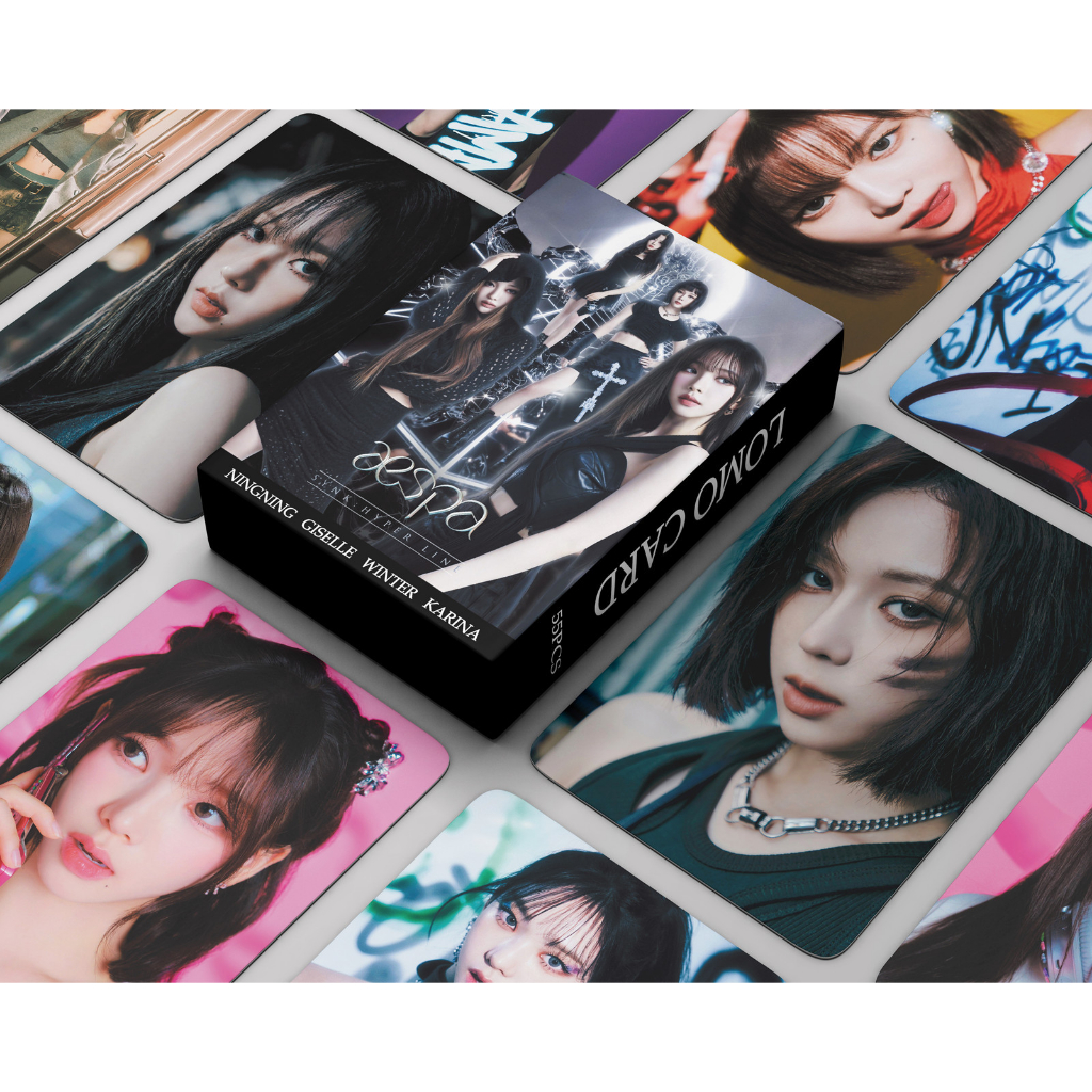 Thẻ Lomo card AESPA bo góc Synk Hyper Line Album Thần Tượng Kpop - Mặt trăng Thánh Giá