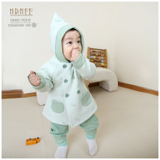 [HRNEE] Áo khoác chần bông cho bé 6-9M đến 3-4Y