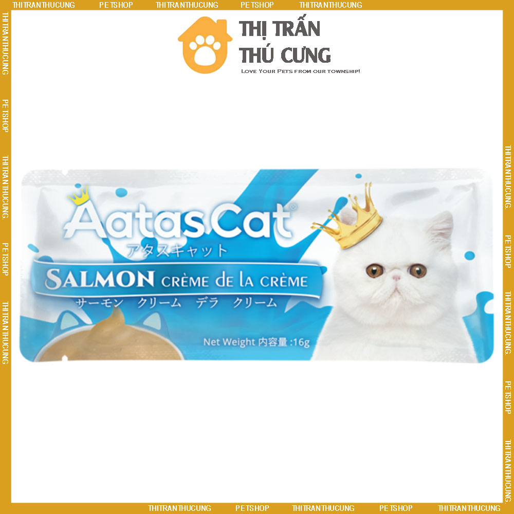 Kem Sốt Thưởng Cho Mèo AATAS Cream 16g | Súp Thưởng Mèo Nhập Khẩu Singapore