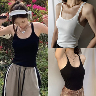 Áo ba lỗ hai dây nhỏ dáng dài kiểu dáng basic dễ phối đồ chất thun gân tăm dày dặn - Chocomy shop