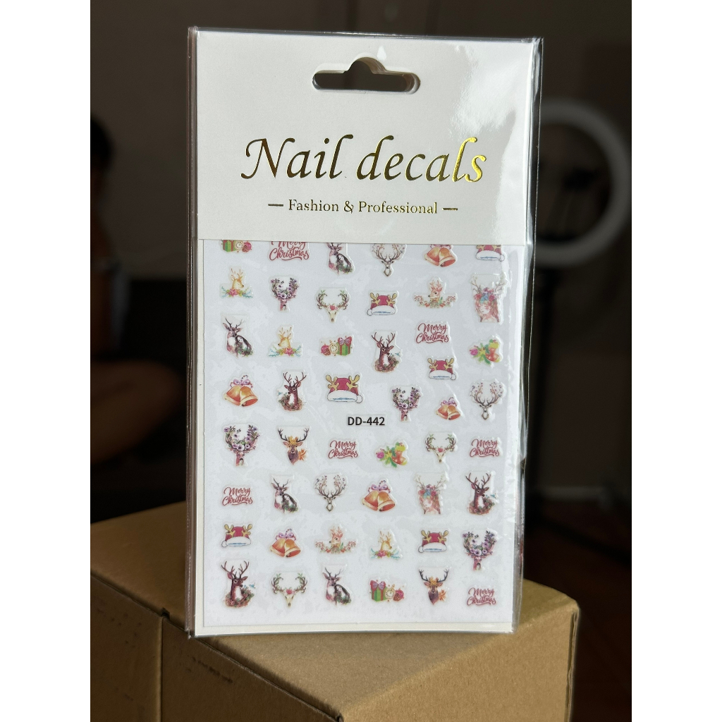 Miếng dán móng tay 3D nail sticker chủ đề họa tiết