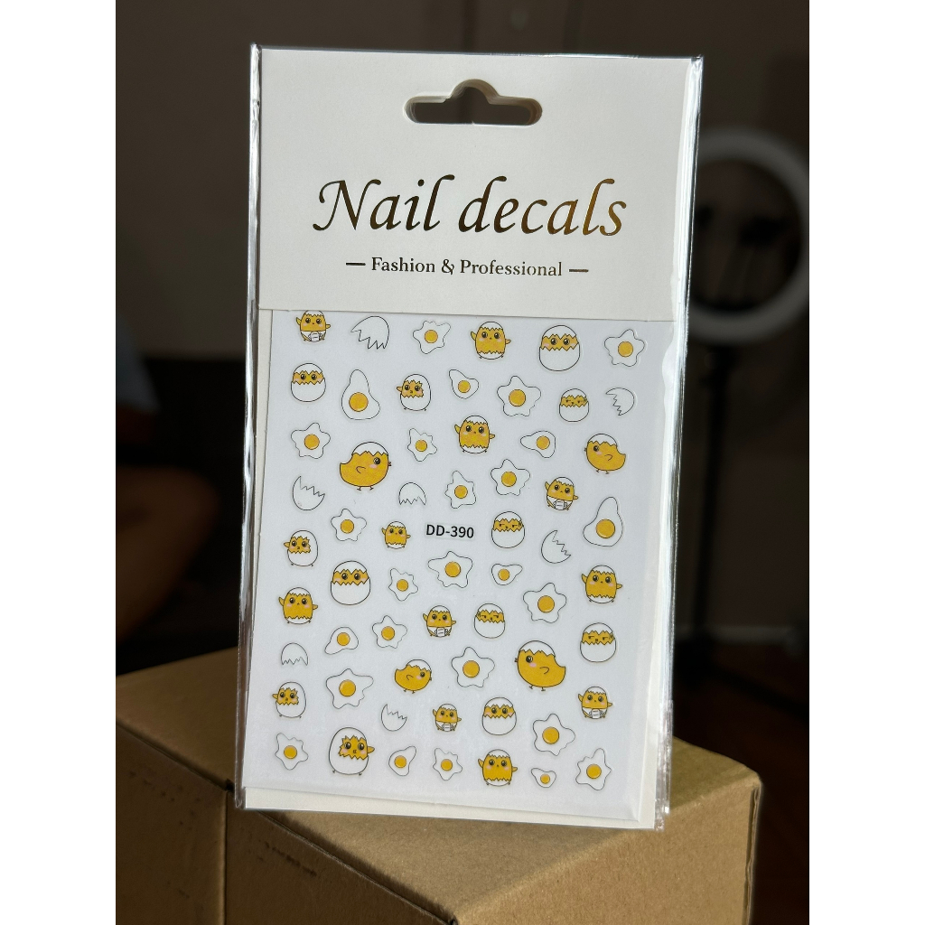 Miếng dán móng tay 3D nail sticker chủ đề họa tiết