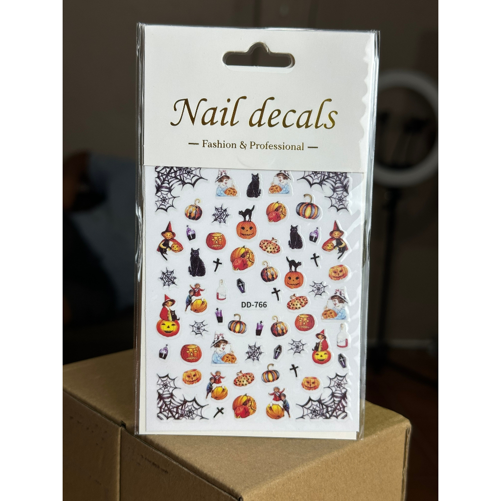 Miếng dán móng tay 3D nail sticker chủ đề họa tiết