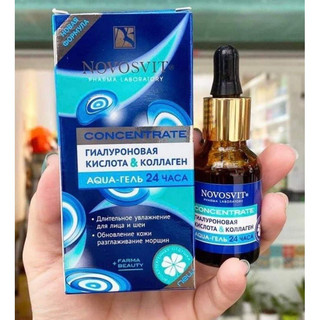 Serum Novosvit Nga Collagen & Acid Hyaluronic 15ml trẻ hoá tái tạo da - Novosvit xanh dưỡng ẩm