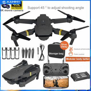 Drone flycam, Flycam có camera 4K, Flycam E58 Pro,Tránh Chướng Ngại Vật - bay 20 phút - kết nối điện thȯại