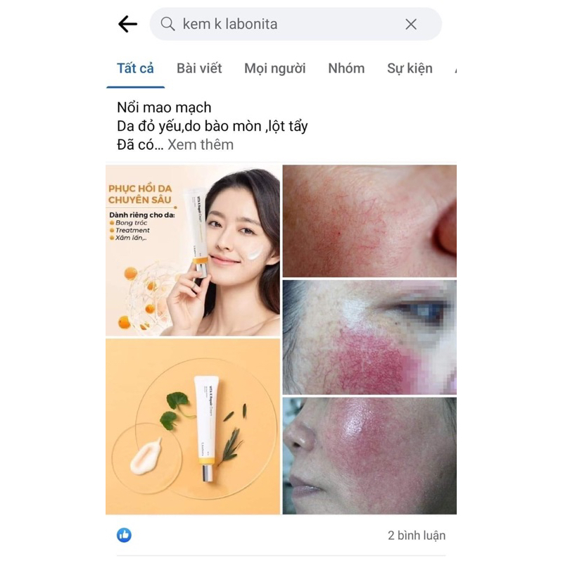 Kem Dưỡng Ẩm Phục Hồi Da LaBonita Vita K Repair Cream 30ml - La bonita