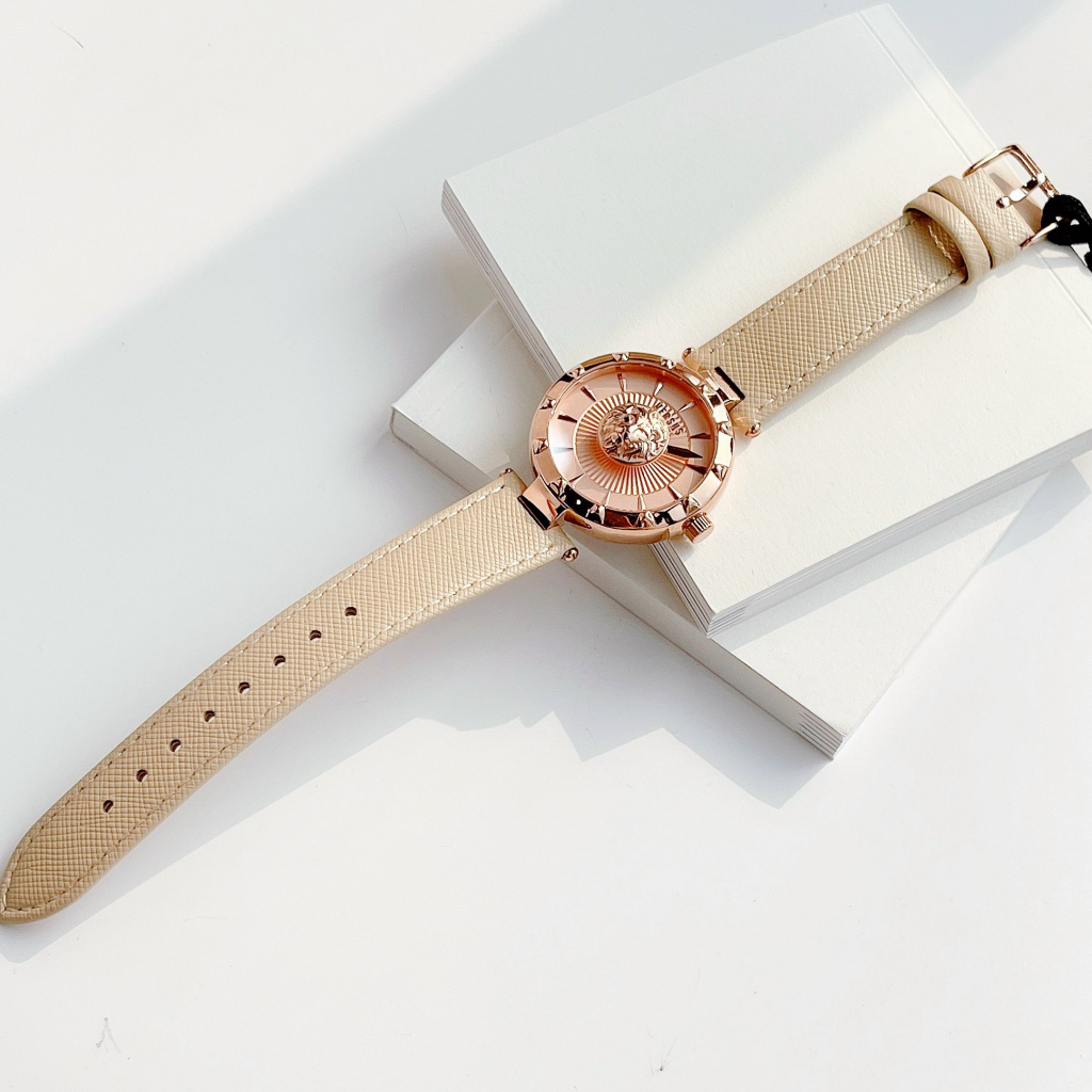 Đồng hồ nữ dây da Versus Sertie Rose New Model