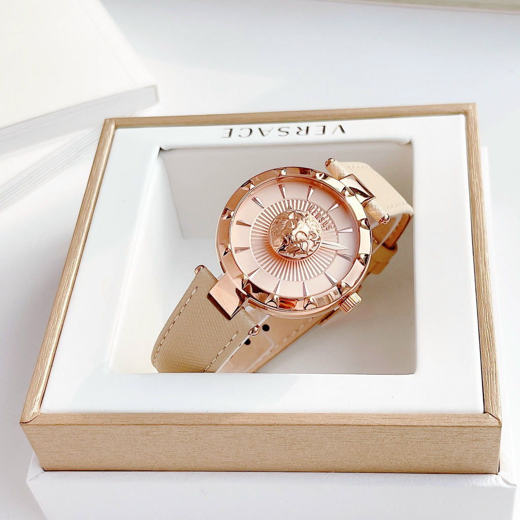 Đồng hồ nữ dây da Versus Sertie Rose New Model