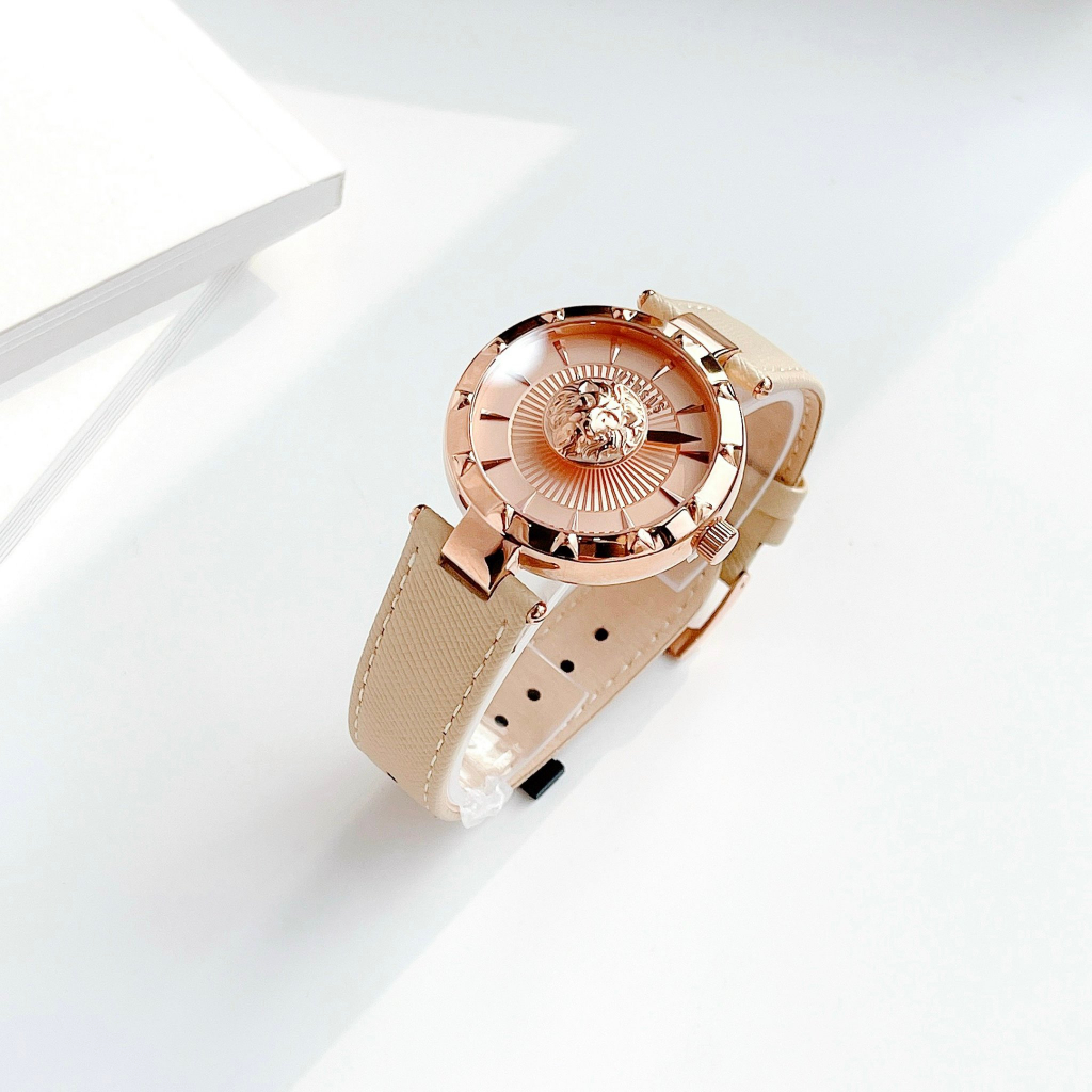 Đồng hồ nữ dây da Versus Sertie Rose New Model