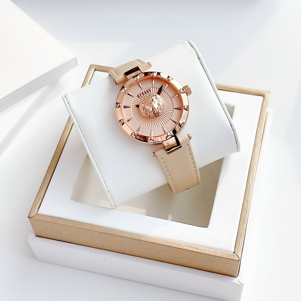 Đồng hồ nữ dây da Versus Sertie Rose New Model