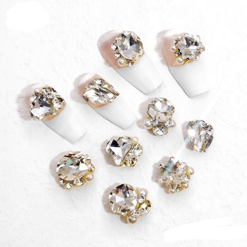 Charm đá khối,đá chùm nails,charm đá cao cấp đính móng
