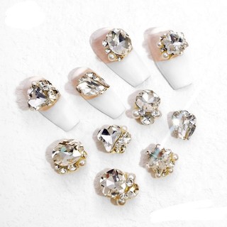 Charm đá khối,đá chùm nails,charm đá cao cấp đính móng- sét 10-20 charm
