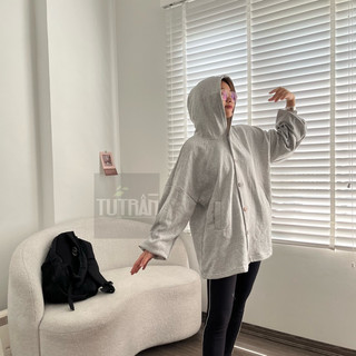 Áo khoác nỉ bông cúc gỗ