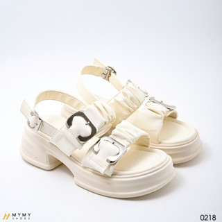 Sandal quai nhún đế cao 5p MyMyShoes 0218