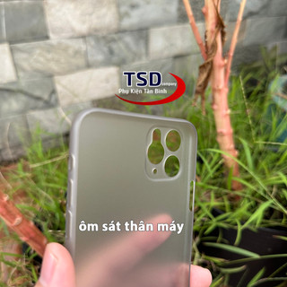 Combo 2 Ốp Lưng Trong Nhám Unibody iPhone 11 PRO MAX Siêu Mỏng