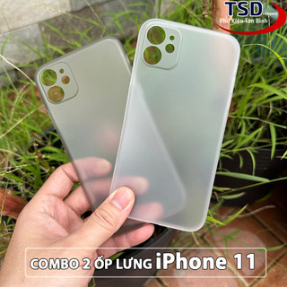 Combo 2 ốp lưng trong nhám unibody iphone 11 siêu mỏng