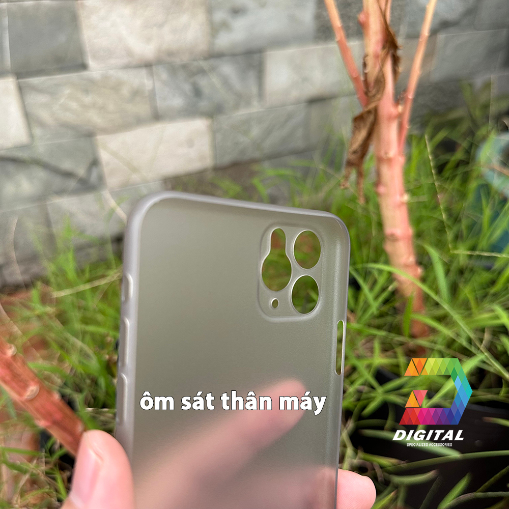 Combo 2 Ốp Lưng Trong Nhám Unibody iPhone 11 PRO MAX Siêu Mỏng