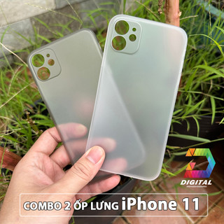 Combo 2 ốp lưng trong nhám unibody iphone 11 siêu mỏng
