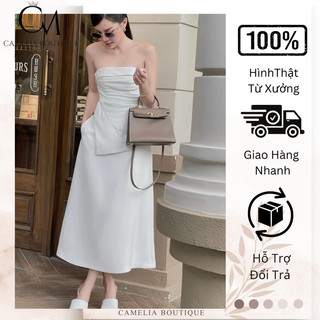 CAMELIA BOUTIQUE- Đầm cúp ngực phối chân váy CS24ĐTSM