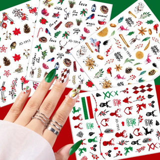 Sticker dán móng tay nail mẫu noel giáng sinh 2024