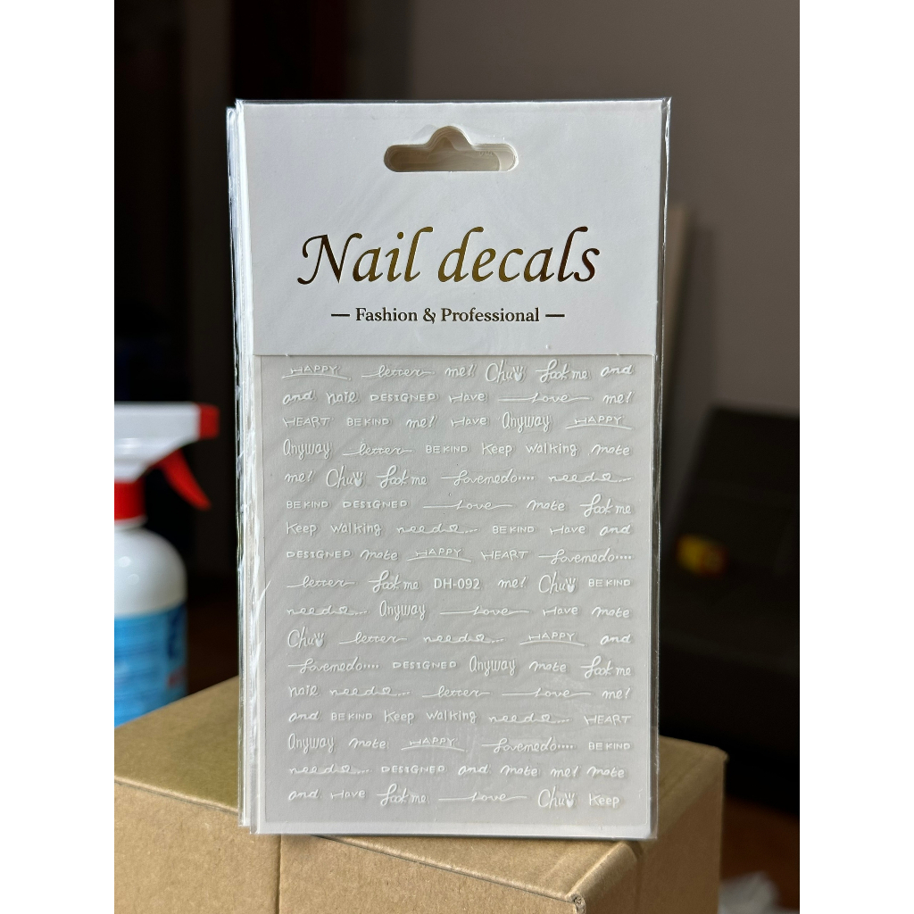 Miếng dán móng tay 3D nail sticker chủ đề họa tiết