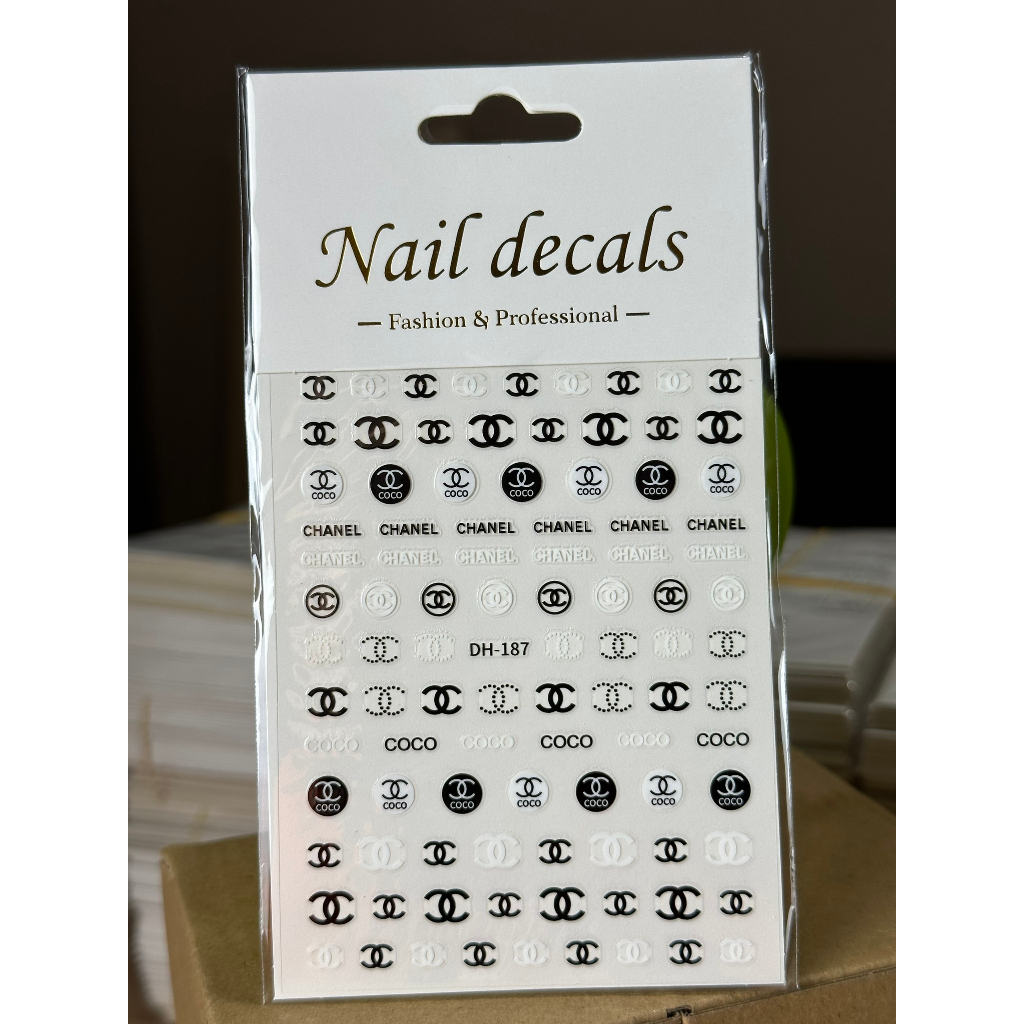 Miếng dán móng tay 3D nail sticker chủ đề họa tiết